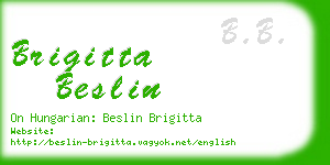 brigitta beslin business card